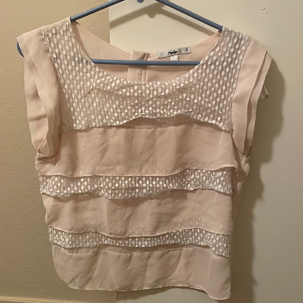 Sheer tank top